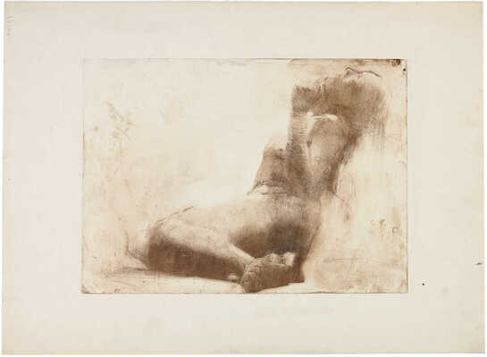 Быковская Евгения Константиновна, Костин Сергей Николаевич, Гущин Николай Михайлович, Аркадьевский Сергей Герасимович, Фроман Павел Петрович, Шумилович С.. Из собрания Лидина подборка из семи листов с изображениями обнаженных натурщиц